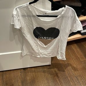 Peloton heart tee.